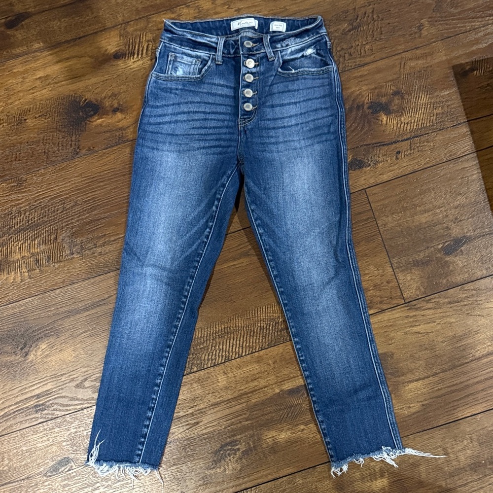 KanCan Dark Blue Ankle Jeans